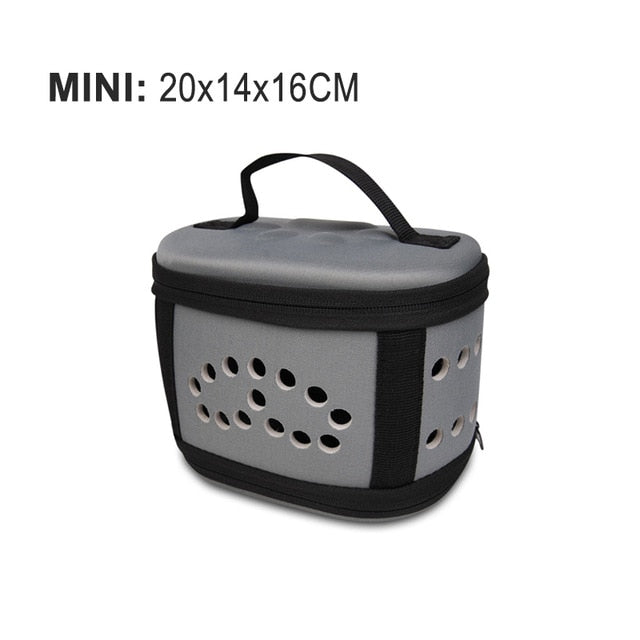 Foldable Dog Carrier Handbag Cat Travel Bag EVA Breathable Shoulder Bags For Small Dogs Puppy Carrying Outdoor Pet Supplies
