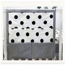 Load image into Gallery viewer, Bed Hanging Storage Bag Baby Cot Bed Brand Baby Cotton Crib Organizer 50*60cm Toy Diaper Pocket for Crib Bedding Set
