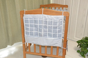 Bed Hanging Storage Bag Baby Cot Bed Brand Baby Cotton Crib Organizer 50*60cm Toy Diaper Pocket for Crib Bedding Set