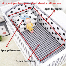 Load image into Gallery viewer, 6pcs/set Blue Universe Design Crib Bedding Set Cotton Toddler Baby Bed Linens Include Baby Cot Bumpers Bed Sheet Pillowcase
