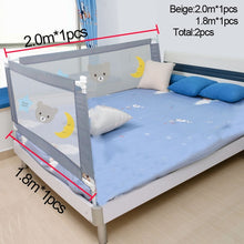 Load image into Gallery viewer, Children&#39;s bed barrier fence safety guardrail security foldable baby home playpen on bed fencing gate crib adjustable kids rails
