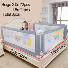 Load image into Gallery viewer, Children&#39;s bed barrier fence safety guardrail security foldable baby home playpen on bed fencing gate crib adjustable kids rails
