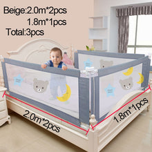 Load image into Gallery viewer, Children&#39;s bed barrier fence safety guardrail security foldable baby home playpen on bed fencing gate crib adjustable kids rails
