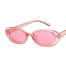 Load image into Gallery viewer, Pink Retro Sunglasses Oval Sunglasses Women Retro Brand Designer Vintage Ladies Cat Eye Pink Sun Glasses UV400  Nicki Minaj
