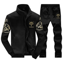Load image into Gallery viewer, BOLUBAO Winter Thick Men Sports Suit Tracksuit Hooded Sportswear Zipper Cardigan Hooded+Elastic Pants Casual Men Set
