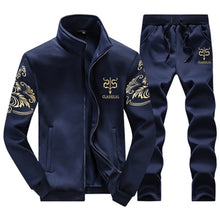 Load image into Gallery viewer, BOLUBAO Winter Thick Men Sports Suit Tracksuit Hooded Sportswear Zipper Cardigan Hooded+Elastic Pants Casual Men Set
