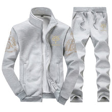 Load image into Gallery viewer, BOLUBAO Winter Thick Men Sports Suit Tracksuit Hooded Sportswear Zipper Cardigan Hooded+Elastic Pants Casual Men Set
