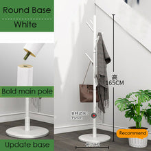 Load image into Gallery viewer, Original Pine Wood Hanger Floor Standing Coat Rack Clothes Hanger Stand Floor Multi-function Rack Bedroom Storage Organizer
