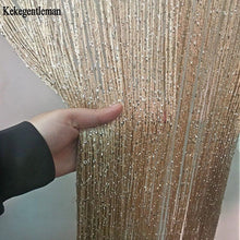 Load image into Gallery viewer, 3x2.6m String Curtain Shiny Tassel Line Curtains Window Door Divider Drape Living Room Decor Valance
