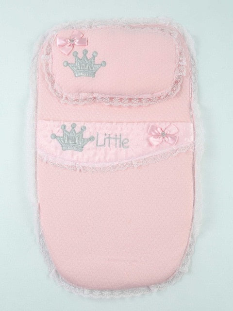 Baby swaddle sleeping bag girls boys cute baby envelope super soft bed crown flower butterfly little king little princess models