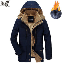 Load image into Gallery viewer, Brand Winter Jacket Men size 5XL 6XL Warm Thick Windbreaker High Quality Fleece Cotton-Padded Parkas Military Overcoat clothing
