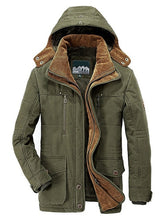 Load image into Gallery viewer, Brand Winter Jacket Men size 5XL 6XL Warm Thick Windbreaker High Quality Fleece Cotton-Padded Parkas Military Overcoat clothing
