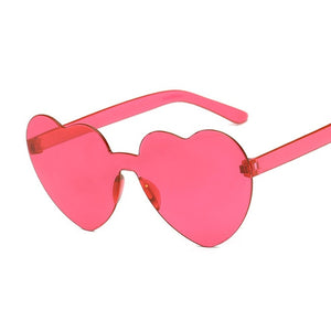 Love Heart Sunglasses Women Brand Designer New Fashion Cute Sexy Retro Cat Eye Vintage Cheap Sun Glasses Red Female