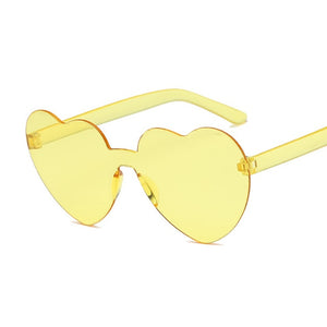Love Heart Sunglasses Women Brand Designer New Fashion Cute Sexy Retro Cat Eye Vintage Cheap Sun Glasses Red Female