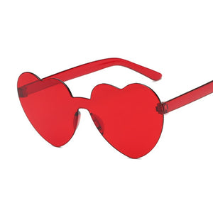 Love Heart Sunglasses Women Brand Designer New Fashion Cute Sexy Retro Cat Eye Vintage Cheap Sun Glasses Red Female