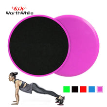 Load image into Gallery viewer, WorthWhile 1 Set Gym Fitness Core Sliders Gear On Carpet Hardwood Floors Home Abdominal Exercise Equipment Workout Accessories
