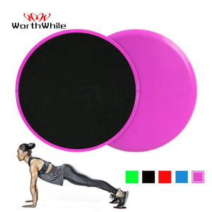 WorthWhile 1 Set Gym Fitness Core Sliders Gear On Carpet Hardwood Floors Home Abdominal Exercise Equipment Workout Accessories