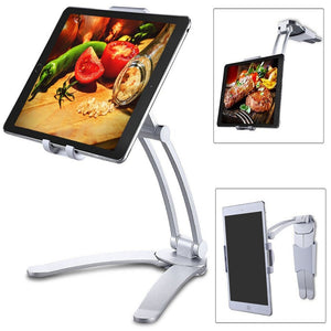 Besegad Tablet Desk Wall Stand Phone Holder Bracket Mount Rotatable for 5-10.5 inch iPhone iPad Huawei Xiaomi Notebook Support