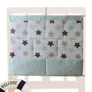 Bed Hanging Storage Bag Baby Cot Bed Brand Baby Cotton Crib Organizer 50*60cm Toy Diaper Pocket for Crib Bedding Set