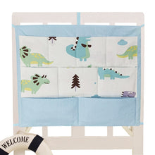 Load image into Gallery viewer, Bed Hanging Storage Bag Baby Cot Bed Brand Baby Cotton Crib Organizer 50*60cm Toy Diaper Pocket for Crib Bedding Set
