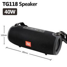 Load image into Gallery viewer, TG118 High Power 40W Bluetooth Speaker Waterproof Portable Column For PC Computer Speakers Subwoofer Boom box Music Center Radio
