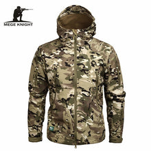 Load image into Gallery viewer, Mege Brand Clothing Autumn Men&#39;s Military Camouflage Fleece Jacket Army Tactical Clothing  Multicam Male Camouflage Windbreakers
