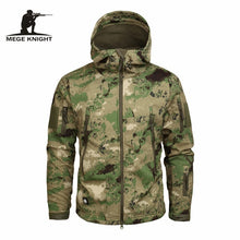 Load image into Gallery viewer, Mege Brand Clothing Autumn Men&#39;s Military Camouflage Fleece Jacket Army Tactical Clothing  Multicam Male Camouflage Windbreakers
