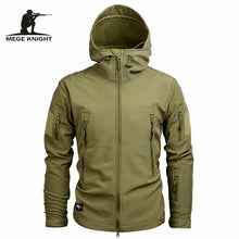 Load image into Gallery viewer, Mege Brand Clothing Autumn Men&#39;s Military Camouflage Fleece Jacket Army Tactical Clothing  Multicam Male Camouflage Windbreakers
