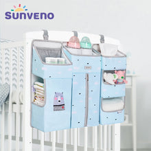 Load image into Gallery viewer, SUNVENO Portable Baby Crib Organizer Bed Hanging Bag for Baby Essentials Diaper Storage Cradle Bag Bedding Set
