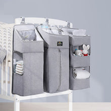 Load image into Gallery viewer, SUNVENO Portable Baby Crib Organizer Bed Hanging Bag for Baby Essentials Diaper Storage Cradle Bag Bedding Set
