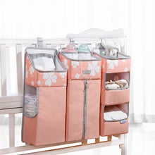 Load image into Gallery viewer, SUNVENO Portable Baby Crib Organizer Bed Hanging Bag for Baby Essentials Diaper Storage Cradle Bag Bedding Set
