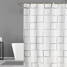 Load image into Gallery viewer, Modern Shower Curtains Geometric Flowers Cartoon Bath Curtain Cortina Waterproof Polyester For Bathroom with 12pcs Plastic Hooks
