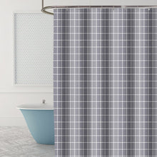 Load image into Gallery viewer, Modern Shower Curtains Geometric Flowers Cartoon Bath Curtain Cortina Waterproof Polyester For Bathroom with 12pcs Plastic Hooks
