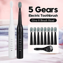 Load image into Gallery viewer, Waterproof Electric Toothbrush USB Rechargeable Automatic Tooth brush with 4 Brush Heads Oral Hygiene Health Product
