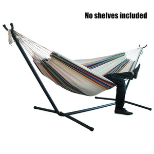 200x150cm Home Indoor Large Without Stand For Bedroom Thicken Widened Foldable Portable Garden Stripe Canvas Hammock Sleeping