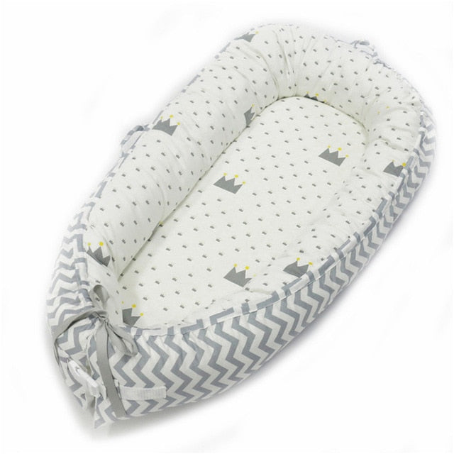 80*50cm Baby Nest Bed Portable Crib Travel Bed Infant Toddler Cotton Cradle for Newborn Baby Bassinet Bed