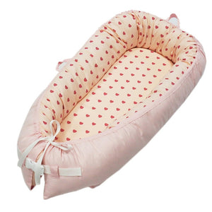 80*50cm Baby Nest Bed Portable Crib Travel Bed Infant Toddler Cotton Cradle for Newborn Baby Bassinet Bed