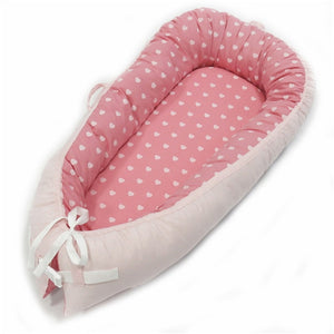 80*50cm Baby Nest Bed Portable Crib Travel Bed Infant Toddler Cotton Cradle for Newborn Baby Bassinet Bed