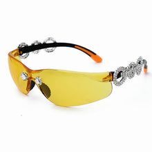 Load image into Gallery viewer, Yumomo Crystral Sunglasses Women Men Fashion Personlity Windshield UV Protection Blu Yellow UV400 Mirror Feminino De Sol Gafas
