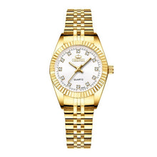 Load image into Gallery viewer, CHENXI Luxury Couple Watch Golden Fashion Stainless Steel Lovers Watch Quartz Wrist Watches For Women &amp; Men Analog Wristwatch
