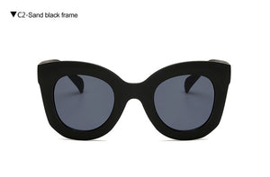 LongKeeper Cat Eye Vintage Sunglasses Women 2020 Fashion Leopard Sun Glasses Sexy Ladies Eyewears UV400 Goggles Oval Glasses