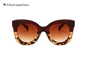 LongKeeper Cat Eye Vintage Sunglasses Women 2020 Fashion Leopard Sun Glasses Sexy Ladies Eyewears UV400 Goggles Oval Glasses