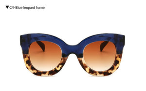 LongKeeper Cat Eye Vintage Sunglasses Women 2020 Fashion Leopard Sun Glasses Sexy Ladies Eyewears UV400 Goggles Oval Glasses