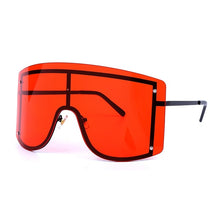 Load image into Gallery viewer, Oversized Women Blue Yellow Gradient Sunglasses Fashion Rimless Metal Female Shades Luxury Brand Designer Personality Eyewear
