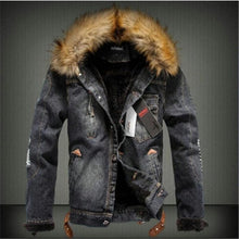 Load image into Gallery viewer, drop shipping 2020 new men jeans jacket and coats denim thick warm winter outwear S-4XL LBZ21
