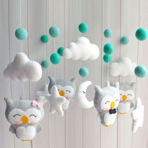 Baby Mobile Crib Holder Rattles Bracket Clockwork Music Box DIY Bed Bell Material Package Toy Pregnant Mom Handmade Toys Baby