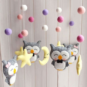 Baby Mobile Crib Holder Rattles Bracket Clockwork Music Box DIY Bed Bell Material Package Toy Pregnant Mom Handmade Toys Baby