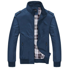Load image into Gallery viewer, DIMUSI Mens Jackets Spring Autumn Casual Coats Solid Color Mens Sportswear Stand Collar Slim Jackets Male Bomber Jackets 4XL
