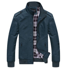 Load image into Gallery viewer, DIMUSI Mens Jackets Spring Autumn Casual Coats Solid Color Mens Sportswear Stand Collar Slim Jackets Male Bomber Jackets 4XL
