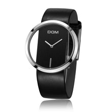 Load image into Gallery viewer, DOM Watch Women luxury Fashion Casual 30 m waterproof quartz watches genuine leather strap sport Ladies elegant wrist watch girl
